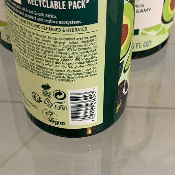 3X The Body Shop Avocado Shower Cream For Dry Skin 8.4 Ounces New Gel Full Sz - Picture 4 of 5